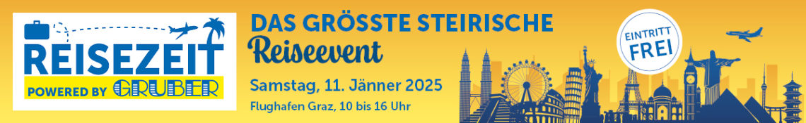 ReiseZeit 2025 Informations Banner