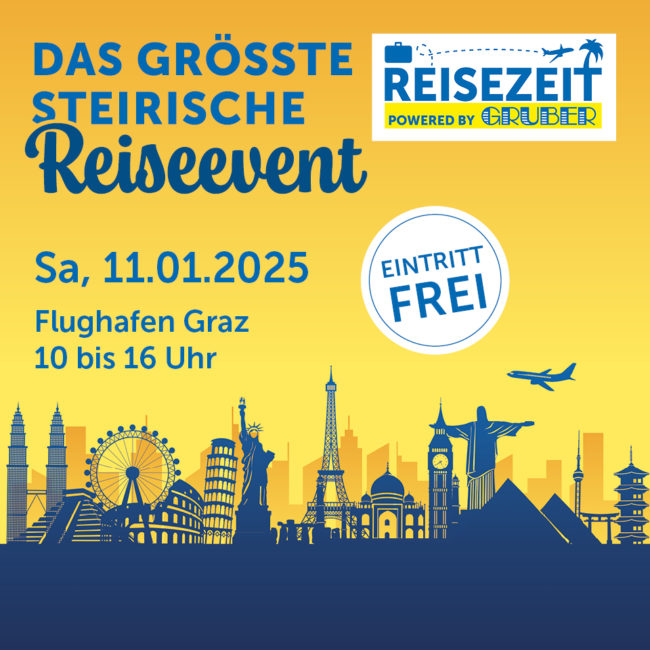 ReiseZeit 2025 Informations Banner